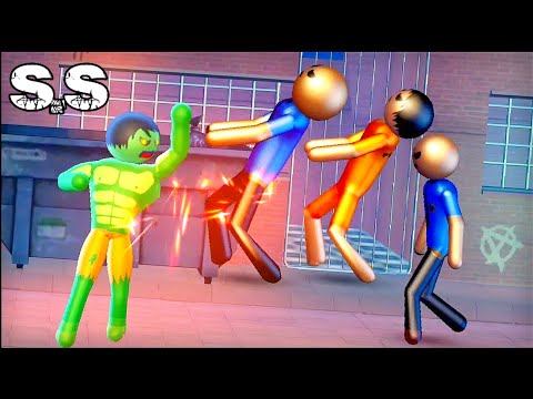 Stickman Incredible Monster #12 , Stickman Giant Hero (The HULK), Stealth Mood (Superhero Simulator)