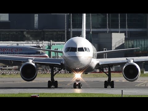 United Airlines Boeing 757-224 N41135 Takeoff at Dublin Airport