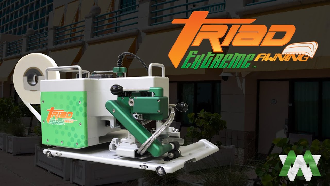 Portable Hot Wedge Welder Producing Acylic & PVC Awning | Triad Extreme