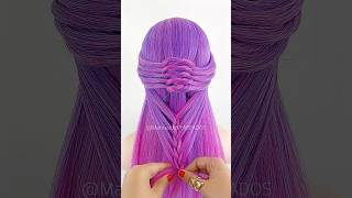 Easy hairstyle for girls 🎀 #braids #beauty #hair #viral #hairstyles