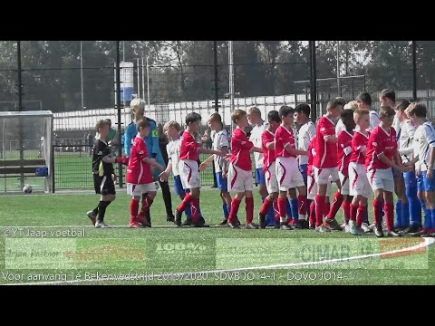 Voor aanvang 1e Bekerwedstrijd SDVB JO14-1 - DOVO JO14-1