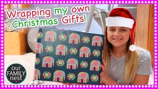 WRAPPING MY OWN CHRISTMAS PRESENTS!