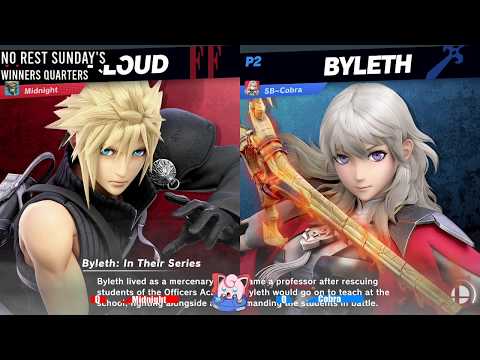 No Rest Sunday's #1 - Cobra(Byleth, Mario) vs Midnight(Cloud) Winner's Semi's