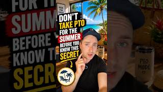 ✈️ PTO HACK: 4 Days of PTO = 14 Days Off This Summer 👀💸 #pto #vacation #vacation vibes #vaca
