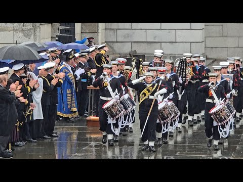 Young Warriors! 🎖️ Witness the Thrilling Trafalgar Day Parade at Trafalgar Square in Central London