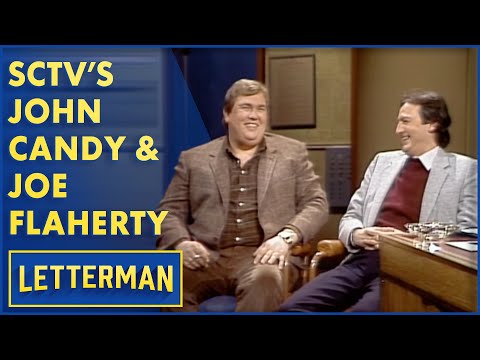 John Candy And Joe Flaherty Talk Hockey And Comedy | Letterman
