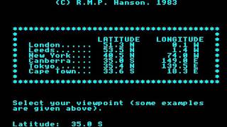 Constellation by Superior Software on the Acorn Electron