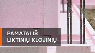 Pamatai iš liktinių klojinių / liktiniai klojiniai iš polistireninio putplasčio