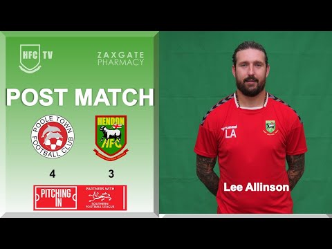 Lee Allinson post match v POOLE TOWN - 5 November 2022