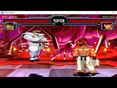 Shin Bison vs Shin Ryu SUPER CRAZY FIGHT💥Street Fighter Mugen Epic Battle Tribute 2023