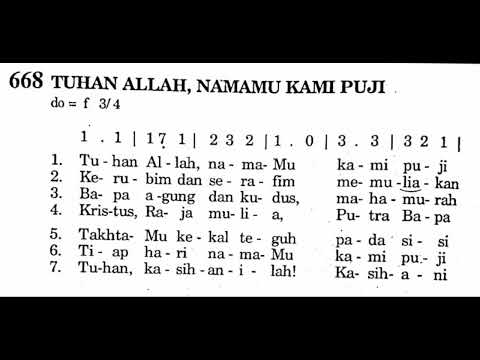 Puji Syukur No. 668 - TUHAN ALLAH, NAMAMU KAMI PUJI | Lagu Rohani Katolik