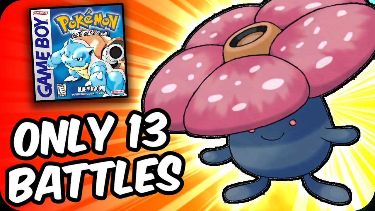 Can Vileplume beat Pokemon Red/Blue with only 13 battles?
