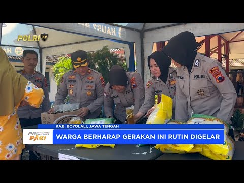 POLRES BOYOLALI LAKSANAKAN GERAKAN PANGAN MURAH YANG DISERBU MASYARAKAT
