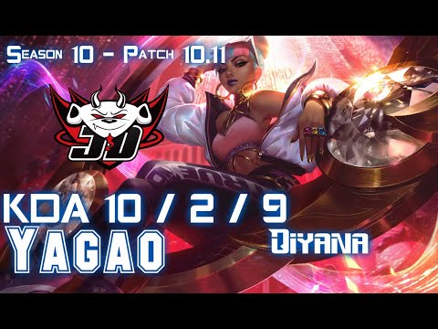JDG Yagao QIYANA vs YASUO Mid - Patch 10.11 KR Ranked