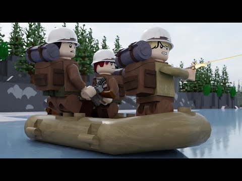 Lego WW2 - The Battle of the Bulge - Crossing the River