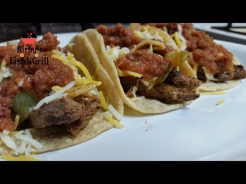 Steak Fajita Tacos - Mexican Street Food