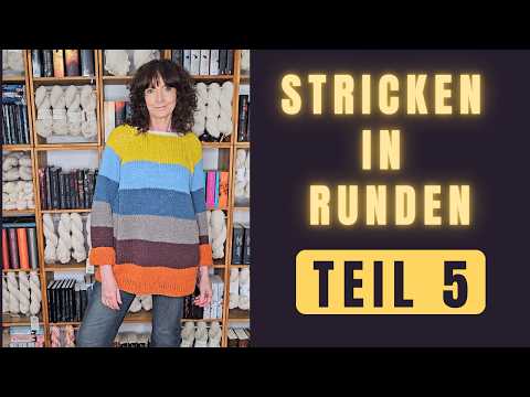 Knitting stripes in the round without offset | 5 methods for clean color changes - Part 5