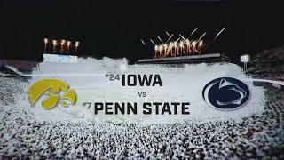 No. 24 Iowa at No. 7 Penn State Big Ten on CBS Intro