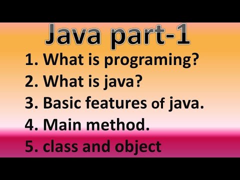 #java Introduction,features, #WORA,class Part - 1, #coding #programming @Awadh_Technical