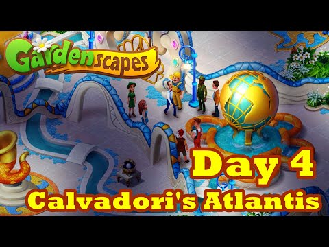 Gardenscapes Calvadori's Atlantis Movie Day 4 | Sunken City | New Renovation Stories HD | Android