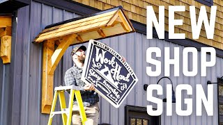 Making a Timber Frame Hanger For My Shop Sign