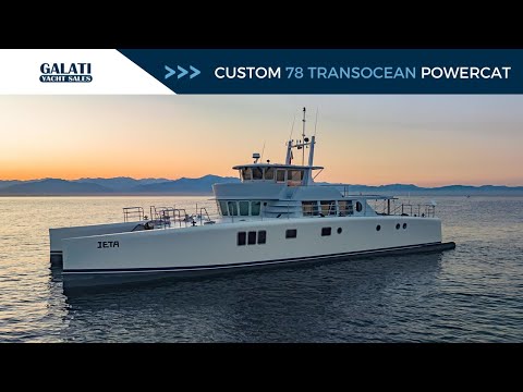 Custom 78 TransOcean Powercat video
