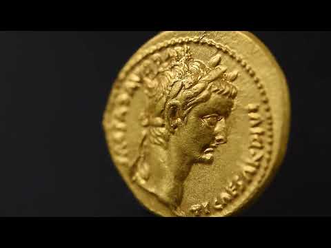 Tiberius, Aureus, 14-37, Lyon - Lugdunum, Dourado, MS(60-62), RIC:25