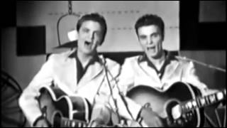 The Everly Brothers ~ Live ~ Bye Bye Love ~ 1957