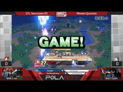 CFL Smackdown 113 WiiU - MVG Dyr (Diddy Kong) vs GxG Duffo (Little Mac) - Winners Quarters
