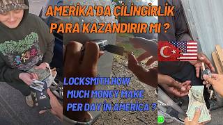 amerika'da bir günde 3 çilingir işi - kaç para kazandık ( $$$ ) | lock