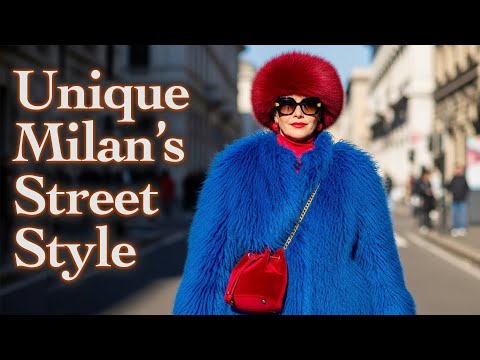 Unique Italian Street Fashion | Beautiful Winter Outfits | How Italian Fashionistas Dress in Milan
