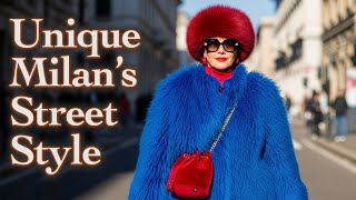 Unique Italian Street Fashion | Beautiful Winter Outfits | How Italian Fashionistas Dress in Milan