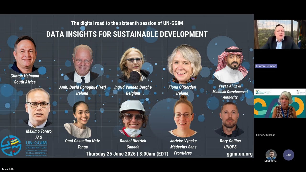 16th Session of UN-GGIM Webinar: Data Insights for Sustainable Development