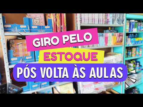 Giro pelo estoque da papelaria pós Volta às aulas 😱👀 | JMF ARTS