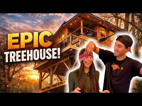 I SURPRISED My Wife with a TREEHOUSE (Final Reveal!)