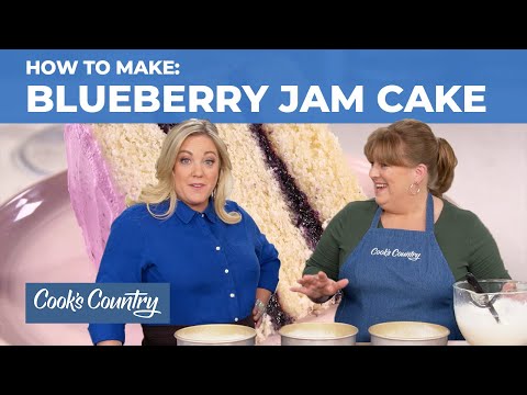 How to Make Our Stunning Ombre Blueberry Jam Cake