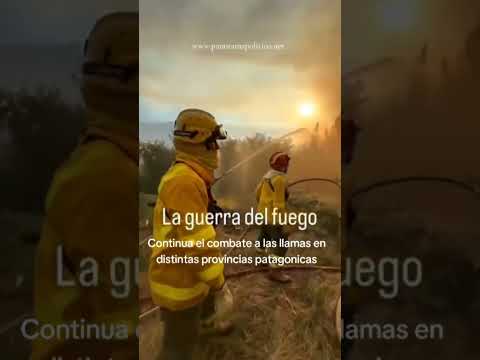 Continua el combate al fuego en distintas provincias Argentinas. #noticias #arg #chubut #epuyen