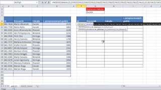 Excel - Automatyczne wypełniana tabela pomocniczej z tabeli głównej z 1 kryterium - widzowie #25