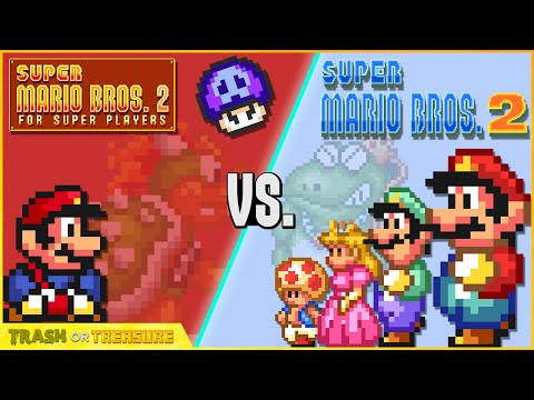 Super Mario Bros. 2 (USA) VS. Super Mario Bros. The Lost Levels- Trash Or Treasure
