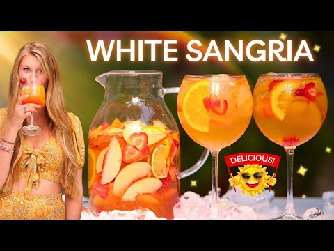 How To Make the BEST White Sangria | White Wine Sangria Recipe