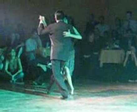  Alejandro Hermida  and  Silvana Anfossi  are  dancing  to  the  milonga  "  Ella Es Asi  "