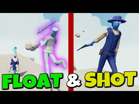 FLOAT & SHOT! Quick Draw and Candlehead 2v1 vs Every Faction- Totally Accurate Battle Simulator TABS