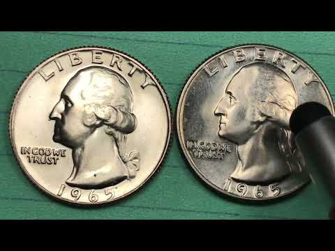 US 1965 Quarters SMS and No Mint Mark - United States Coins
