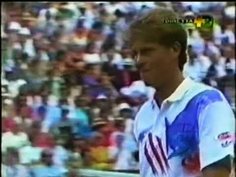 Queens Club 1992 QF Edberg vs Cash (1/2)