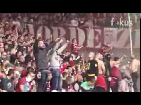 Neredi na 106. derbiju FK Zeljeznicar - FK Sarajevo na Grbavici