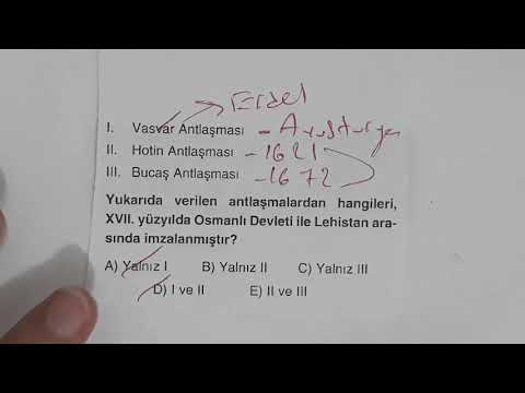 KPSS Son 1 Ay Neler Yapılmalı, Tavsiyeler - Tarih Soru Çözüm - Ali Hoca