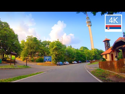BELGRADE SERBIA to Mount Avala Србија 🇷🇸  Driving Serbia in 4K