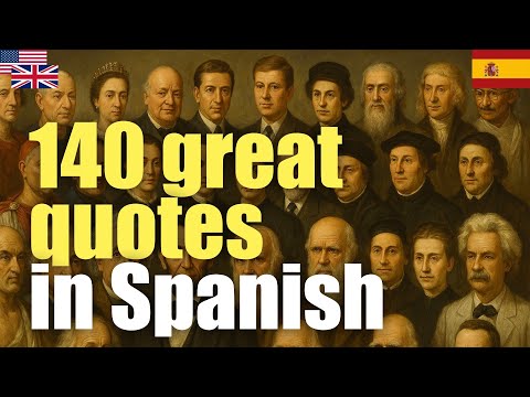 140 great quotes in Spanish | Passive listening | L2Language | with hiragana