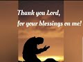 Chris Else Thank You Lord For Your Blessings On Me Official Lyric Video