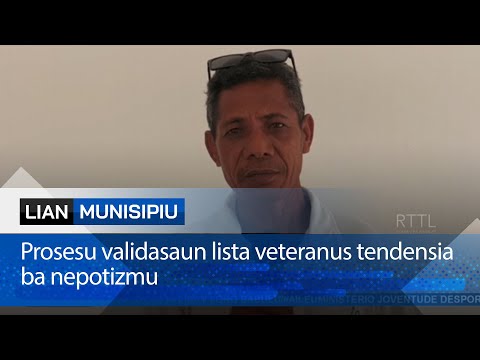 Prosesu validasaun lista veteranus tendensia ba nepotizmu